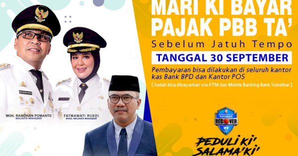 Wajib Pajak Diingatkan Bayar PBB Sebelum 30 September