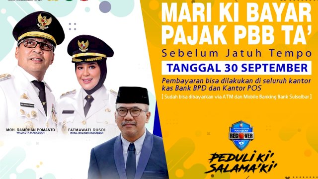 Bapenda Makassar mengingatkan wajib pajak bayar PBB sebelum jatuh tempo || ist