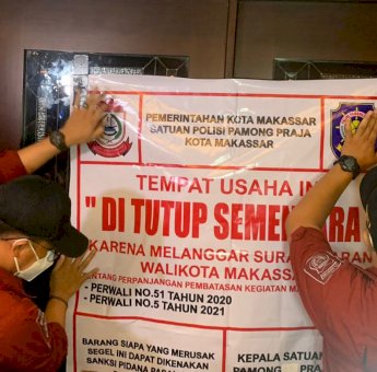 Langgar PPKM, THM Hotel ‘Mewah’ di Makassar Disegel