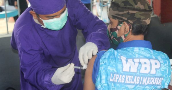 5.471 Narapidana di Sulsel Sudah Disuntik Vaksin