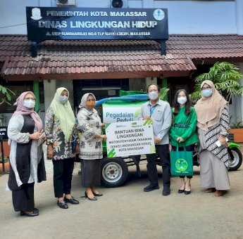 DLH Makassar Dapat Bantuan Motor Penyiram Tanaman