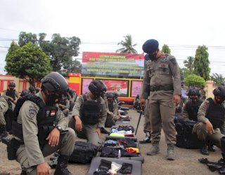 Danyon C Brimob Polda Sulsel Cek Kesiapan Personel Jelang PON XX Papua