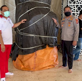 Polisi Kejar Pelaku Pembakaran Mimbar Masjid Raya Makassar