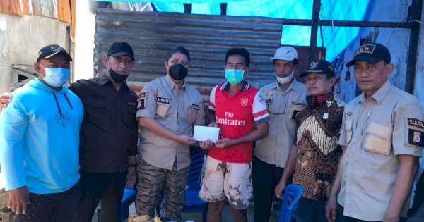 Ketua Bankompol Makassar Bantu Angotanya yang  Tertimpa Musibah