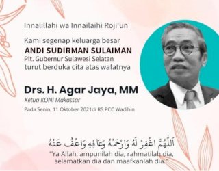Ketua KONI Makassar Agar Jaya Meninggal Dunia