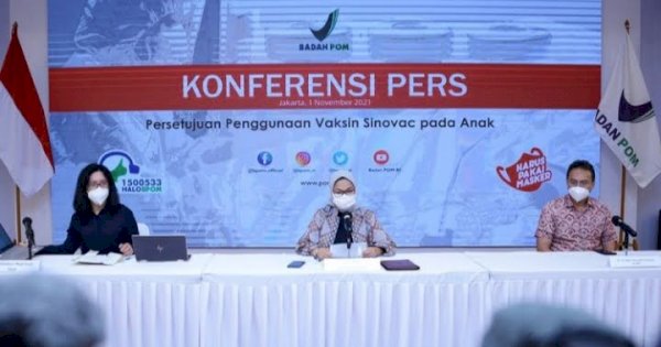 BPOM Izinkan Anak Usia 6-11 Tahun Disuntik Vaksin Covid-19