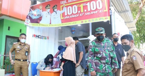 Kecamatan Ujung Tanah Gelar Vaksinasi 100.1.100 di 39 Titik