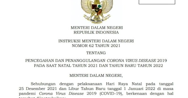 ASN Dilarang Ambil Cuti Libur Nataru 24 Desember Hingga 2 Januari 2022