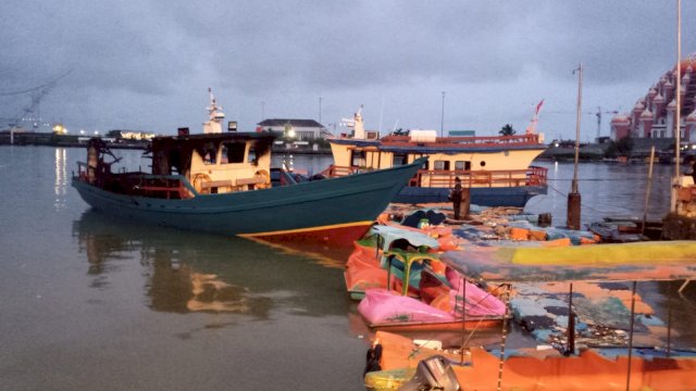 KM Banawa Nusantara 28 terbakar || ist