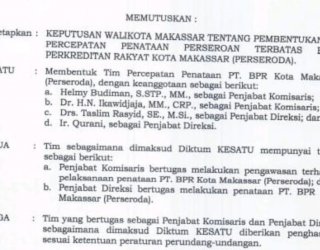 Sah! Ini Nama Direksi dan Dewas Perusda Sementara, Ada Penjabat Baru