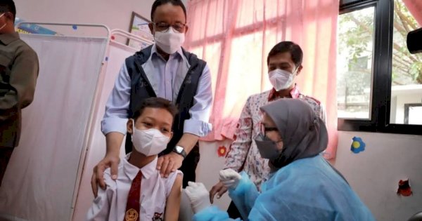 DKI Jakarta Mulai Vaksinasi Anak Usia 6-11 Tahun Serentak di 63 Sekolah
