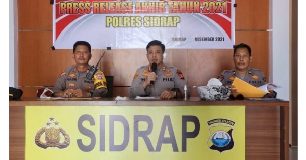 Polres Sidrap Catat 381 Kasus Kriminal Sepanjang 2021