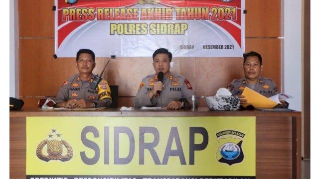 Polres Sidrap Catat 381 Kasus Kriminal Sepanjang 2021