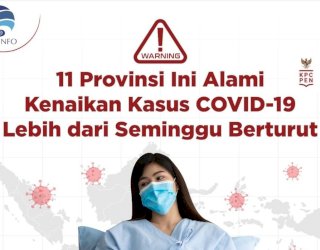 Warning, 11 Provinsi di Indonesia Alami Kenaikan Kasus Covid-19
