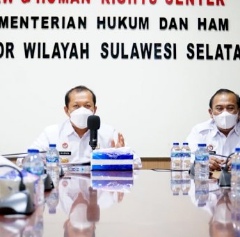 Kakanwil Kemenkumham Sulsel Beri Arahan Kepala UPT se-Sulsel