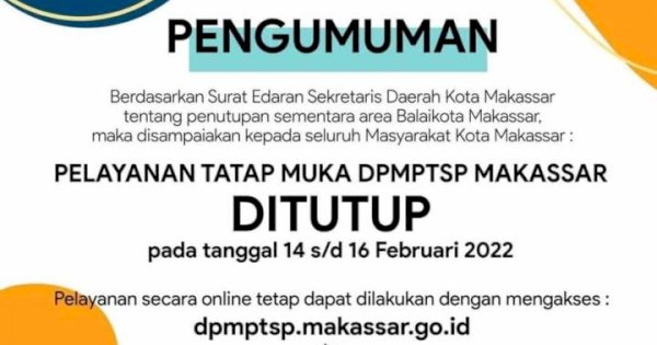 Balai Kota Lockdown, Urus Izin Bisa Lewat Online