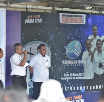 Rakorsus 2022, PDAM Makassar Fokus Tingkatkan Pelayanan dan Tekan Kebocoran Air