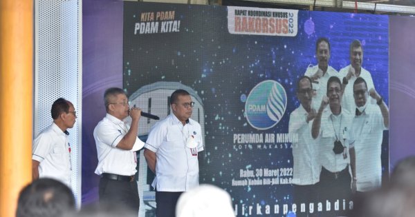Rakorsus 2022, PDAM Makassar Fokus Tingkatkan Pelayanan dan Tekan Kebocoran Air