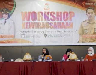 Gandeng Kohati Cabang Makassar, Dispora Gelar Workshop Kewirausahaan