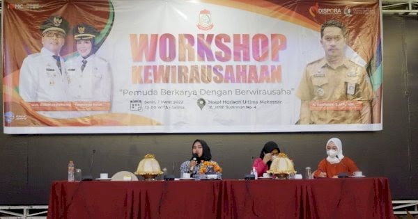 Gandeng Kohati Cabang Makassar, Dispora Gelar Workshop Kewirausahaan
