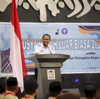 Danny Buka Musyawarah Luar Biasa Kwarcab Makassar