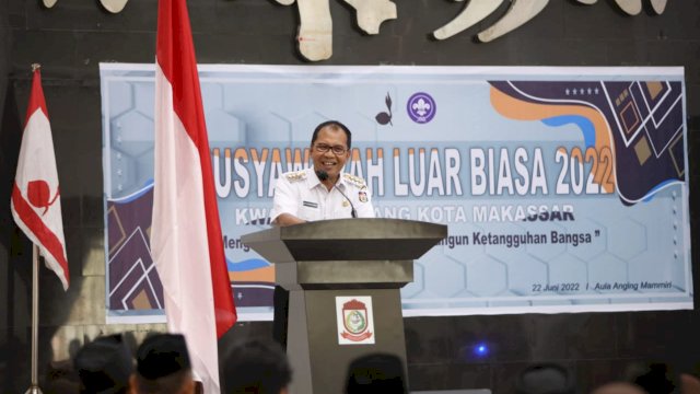 Danny Buka Musyawarah Luar Biasa Kwarcab Makassar