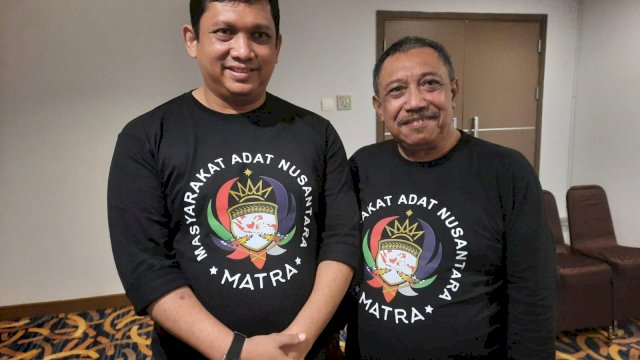 Ketua DPP Matra Periode 2017-2022, Sri Paduka Mangku Alam II (kiri) dan Ketua DPP Matra Periode 2022-2027 Andi Bau Malik Barammamase Karaenta Tukkajannangngang (kanan)