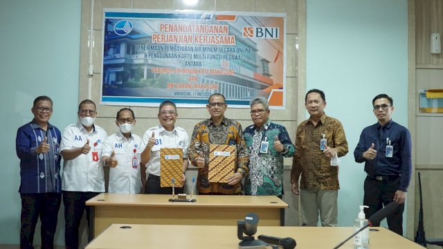 Beri Kemudahan Bagi Pelanggan, PDAM Makassar Teken MoU dengan BNI
