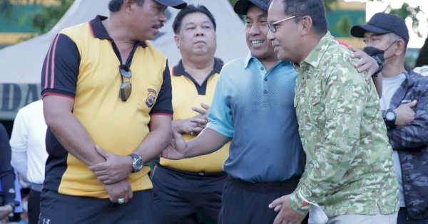 HUT Bhayangkara ke-76, Danny Jalan Santai Bersama Kapolda dan Pangdam