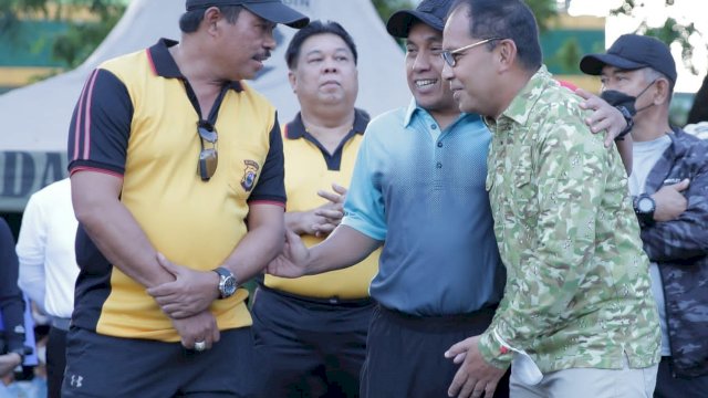 HUT Bhayangkara ke-76, Danny Jalan Santai Bersama Kapolda dan Pangdam