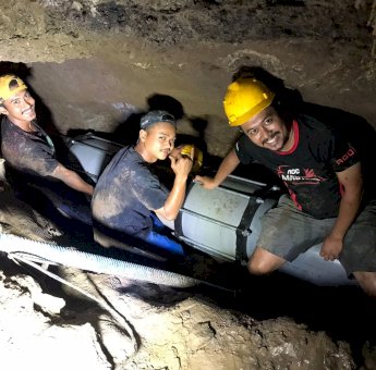 Pipa Induk di Malengkeri Bocor, Distribusi Air PDAM Terganggu