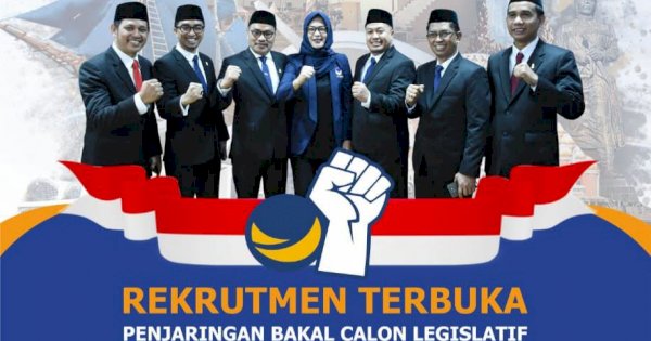 NasDem Makassar Buka Rekrutmen Penjaringan Bacaleg Tanpa Mahar, Ini Syaratnya!