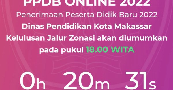 Penjelasan Disdik Makassar Soal Lambatnya Pengumuman PPDB Jalur Zonasi