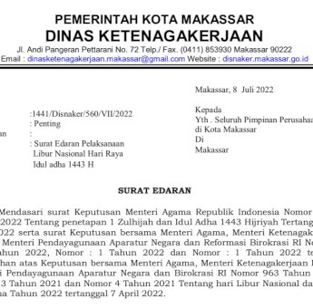 Pekerja Masuk Saat Libur IdulAdha, Disnaker Minta Perusahaan Wajib Bayar Upah Lembur
