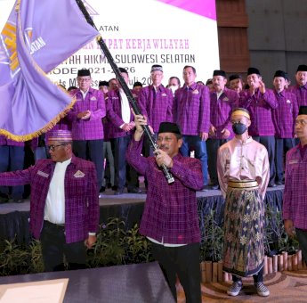 Muh Ansar Mangopo Resmi Jabat Ketua DPW HIKMA Sulsel 2021-2026