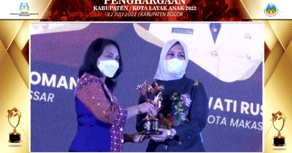 Makassar Raih Penghargaan Kota Layak Anak Kategori Nindya