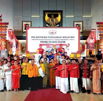 Ketua DPRD Makassar Rudianto Lallo Hadiri Pelantikan PMTI Sulsel