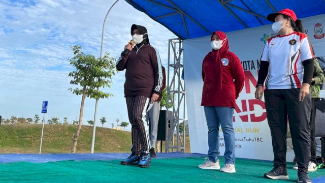 Lepas Peserta Run to End TB, Indira Jusuf Ismail Optimistis Makassar Capai Target Eliminasi TB 2030
