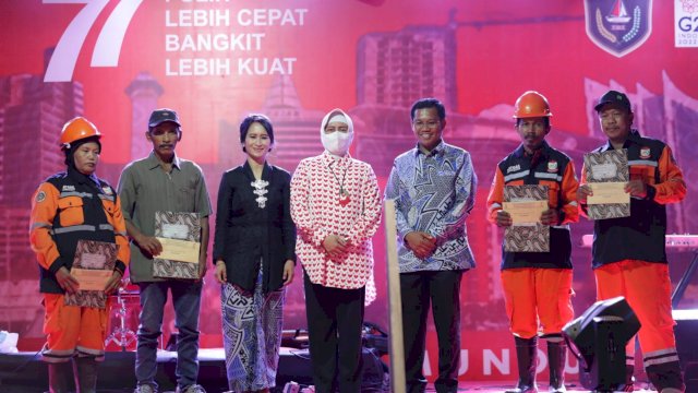 Ketua TP PKK Makassar Hadiri Pesta Rakyat HUT RI ke-77 di Biringkanayya, Puji Penataan Lorong