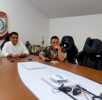 Kepala Diskominfo Rapat Virtual Bersama Kominfo Bahas Data Keluarga Miskin Penerima Bantuan STB
