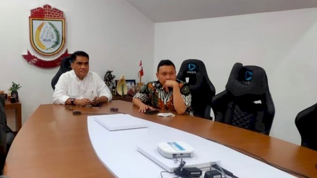 Kepala Diskominfo Rapat Virtual Bersama Kominfo Bahas Data Keluarga Miskin Penerima Bantuan STB