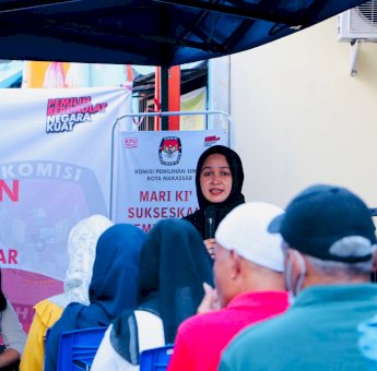 KPU Makassar Beri Pendidikan Pemilih Perempuan di Tamamaung