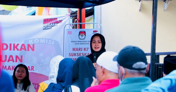 KPU Makassar Beri Pendidikan Pemilih Perempuan di Tamamaung