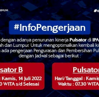 Pengerjaan Pulsator IPA Panaikang, Suplai Air Bersih di Delapan Kecamatan Terganggu