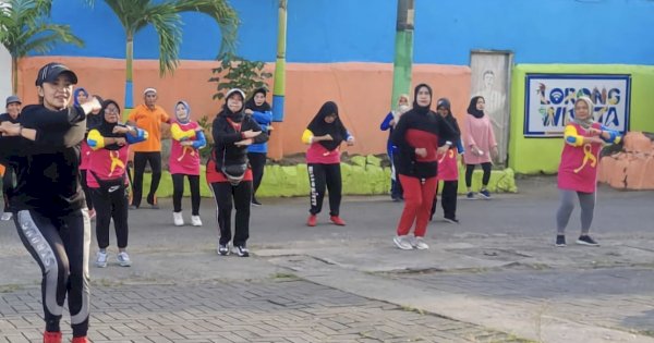 Dispora Dorong Kebiasaan Senam Kebugaran di Lorong Wisata