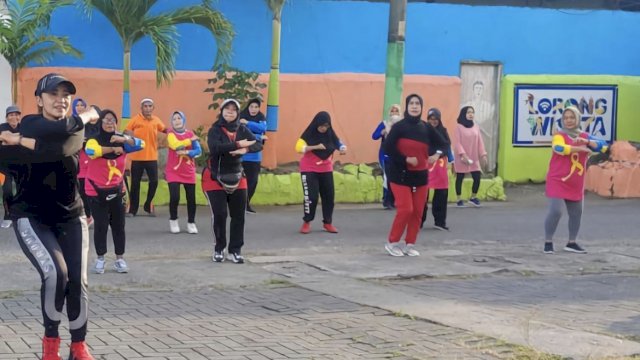Dispora Dorong Kebiasaan Senam Kebugaran di Lorong Wisata