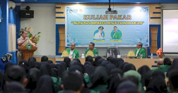 Danny Pomanto Beri Kuliah Pakar di FEB UMI Bahas Digitalisasi Birokrasi
