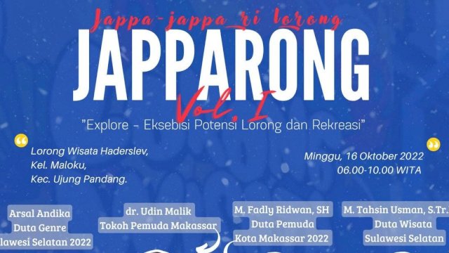 Dispora Makassar Ajak Masyarakat Jappa-Jappa ri Lorong, Explorer Potensi Lorong Wisata