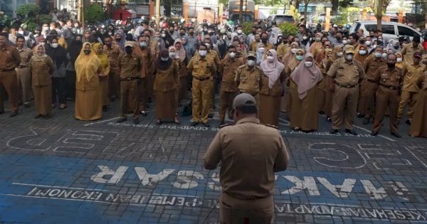 Apel Perdana Pasca Libur Idul Fitri, Sekcam Tamalate Tekankan Maksimalkan Pelayanan Masyarakat