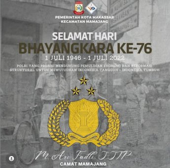 Camat Mamajang Beri Ucapan HUT Bhayangkara, Harap Sinergitas Polri Bantu Pulihkan Ekonomi